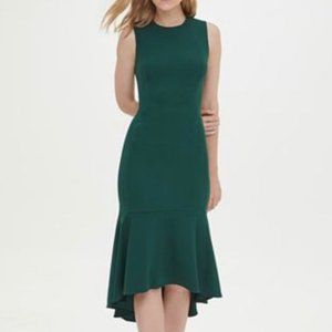 Calvin Klein Emerald Green Sleeveless Dress Size 8